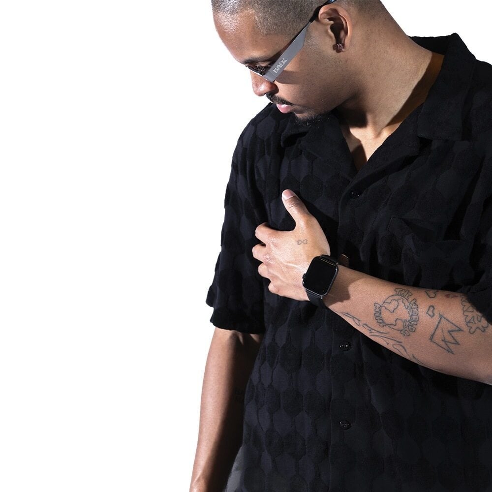 BALR. Apple Watch Leather Strap (Black)