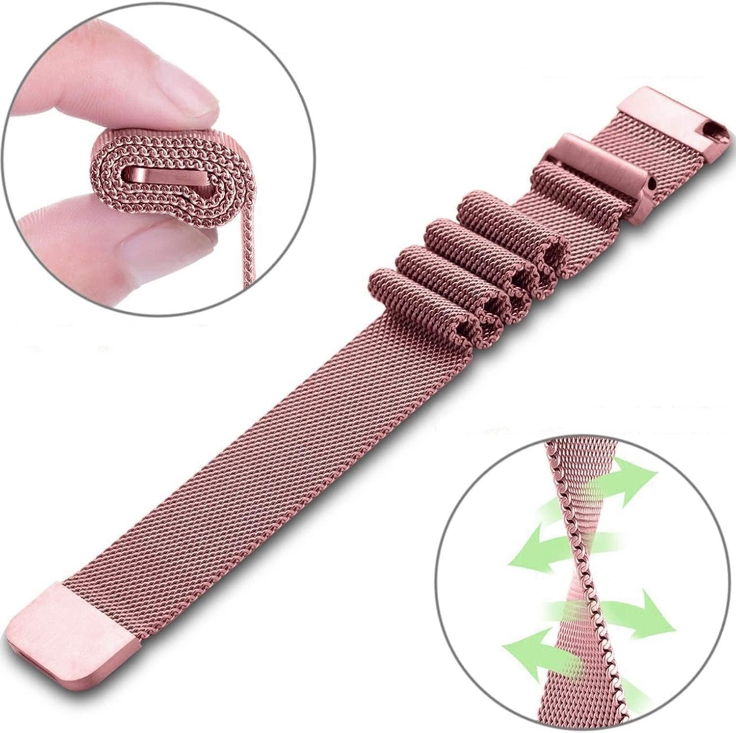 Correa milanesa OnePlus Watch 3 - 43mm (rosa)