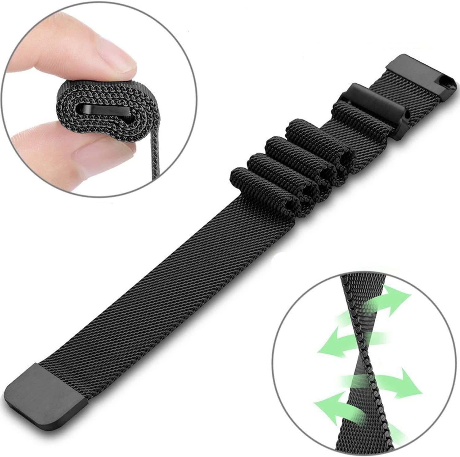 Correa milanesa OnePlus Watch 3 - 43mm (negro)