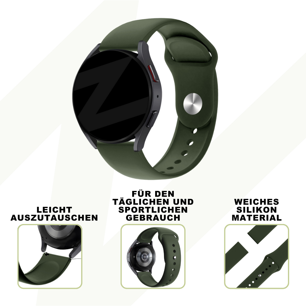 Bandz Coros Apex 42mm Sport Strap 'Deluxe' (Olive Green)