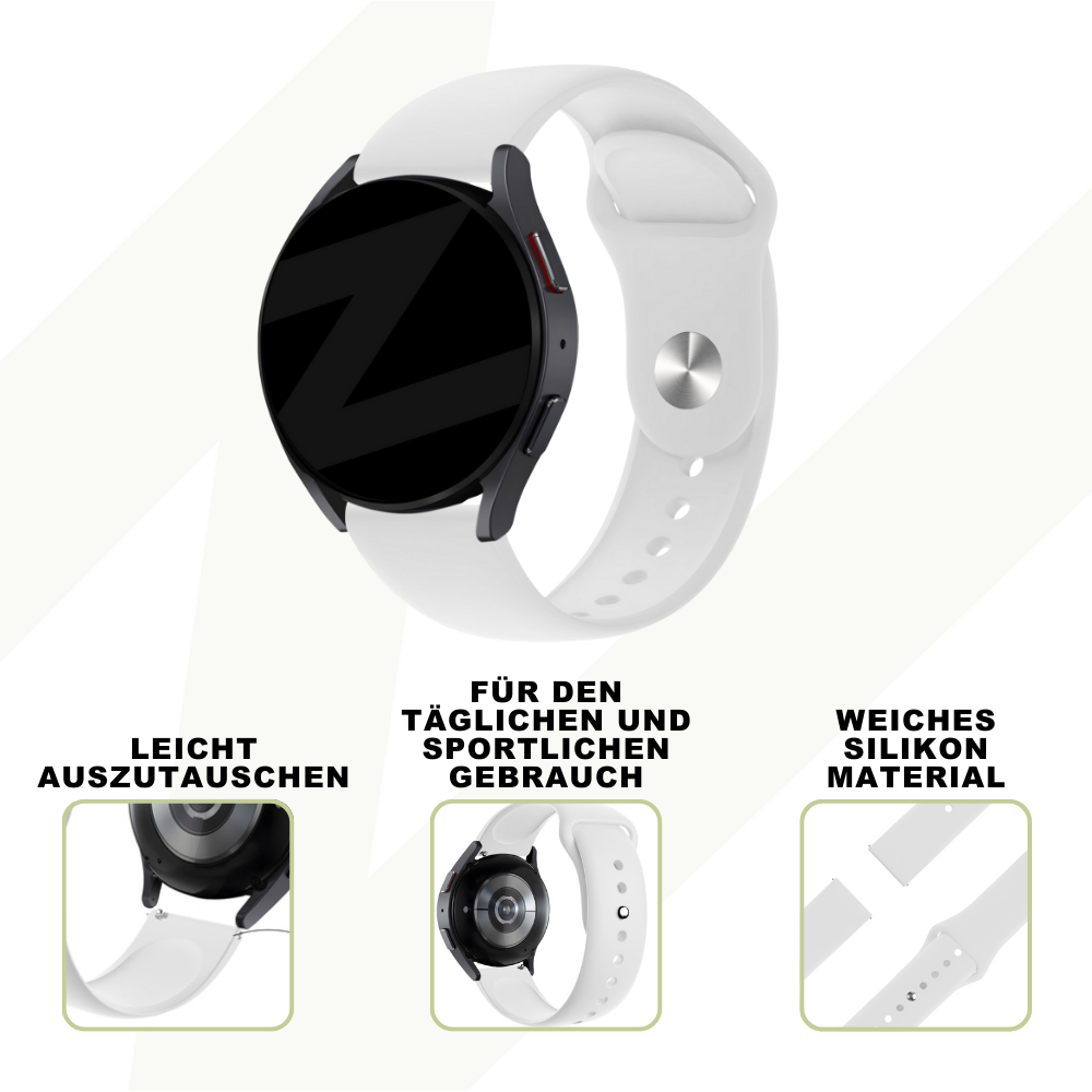 Bandz Correa depotiva 'Deluxe' Coros Apex 42mm (blanco)