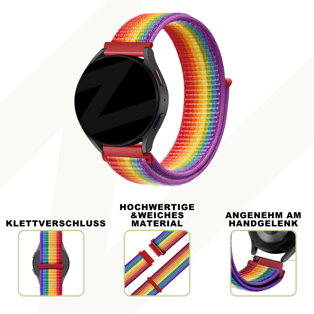 Bandz Coros Pace 2 Nylon Loop Strap (Rainbow)