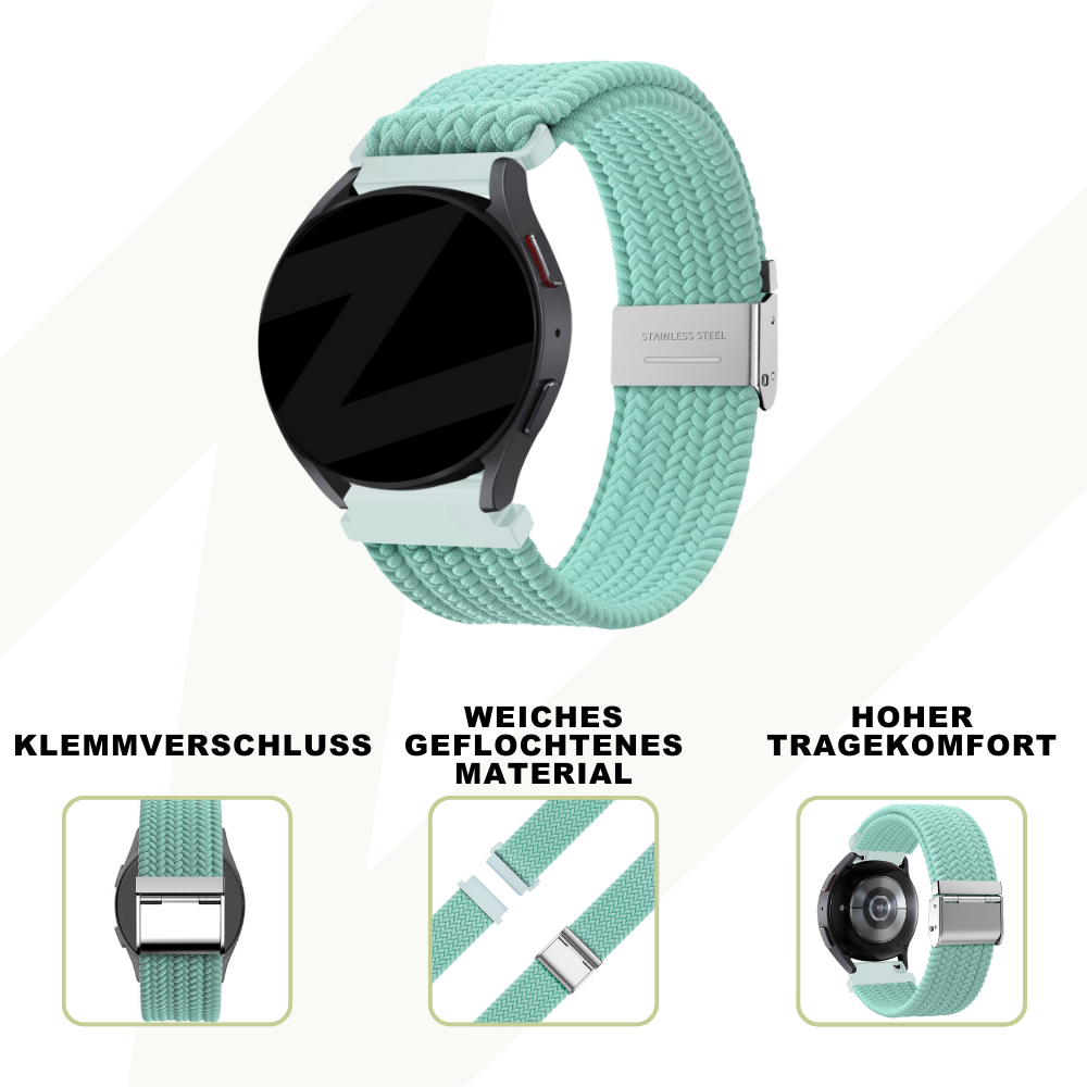 Bandz Coros Apex 42mm Woven Nylon Strap (Turquoise)