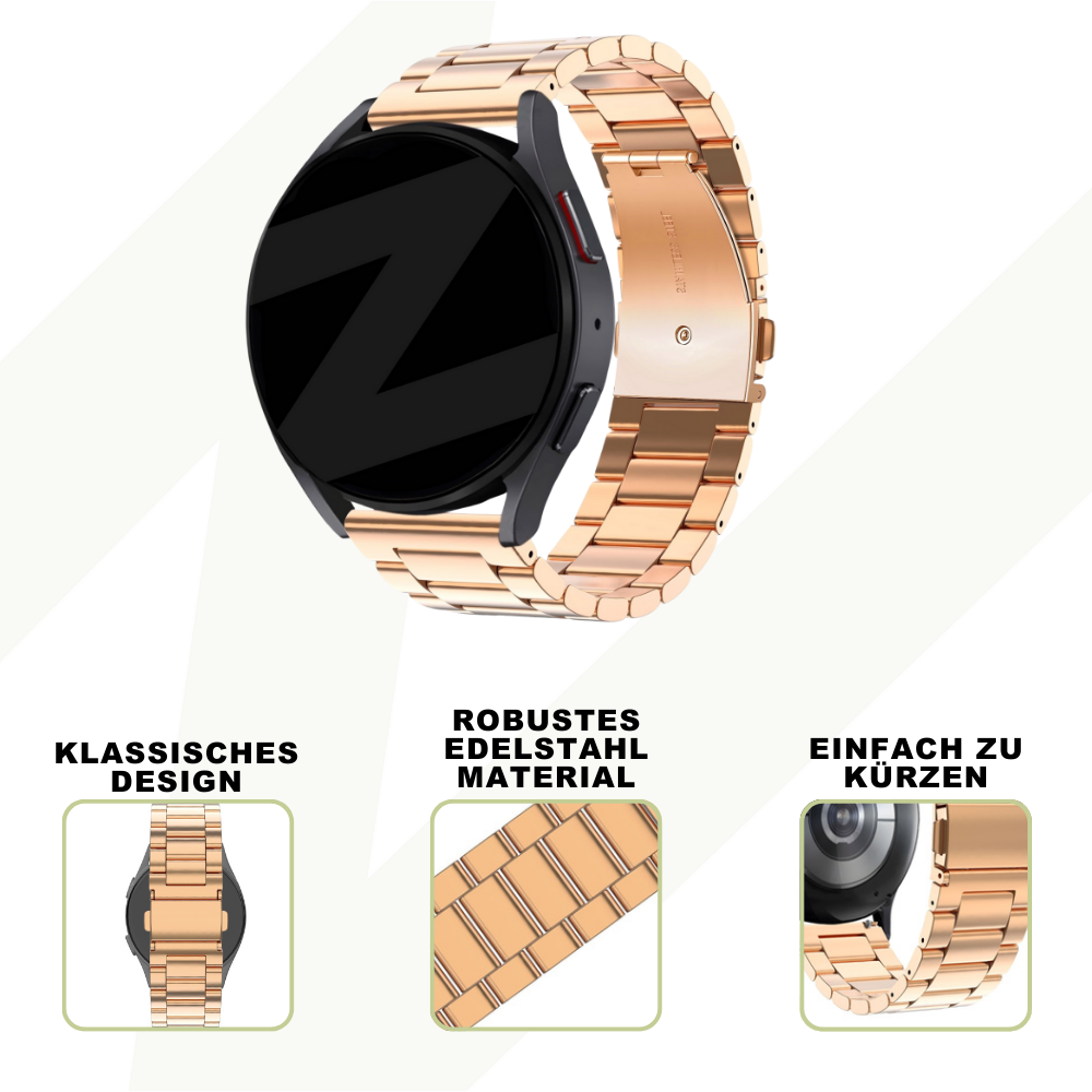 Bandz Coros Apex 42mm Steel Strap 'Classic' (Rose Gold)