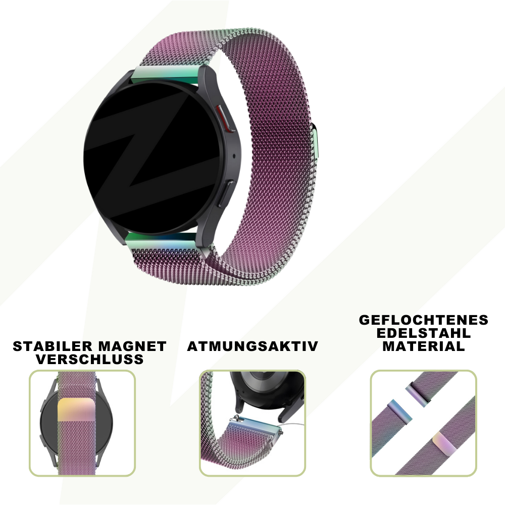 Bandz Coros Pace 2 Milanese Loop Strap (Rainbow)