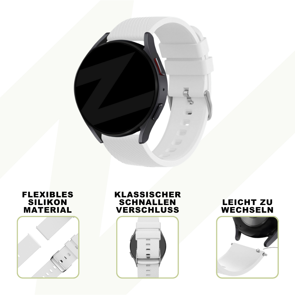 Bandz Suunto Vertical Silicone Strap 'Deluxe' (White)