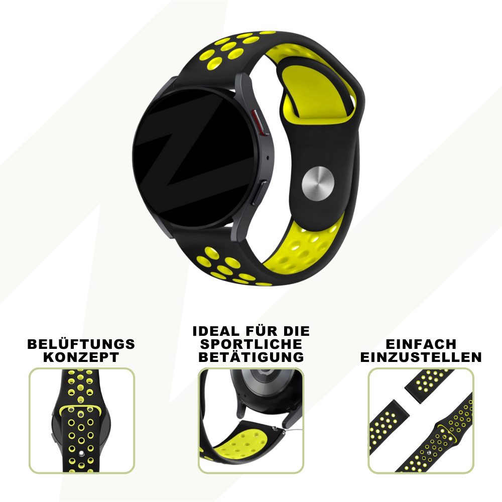 Bandz Correa deportiva 'Deluxe' Coros Apex 2 Pro (negro/amarillo)