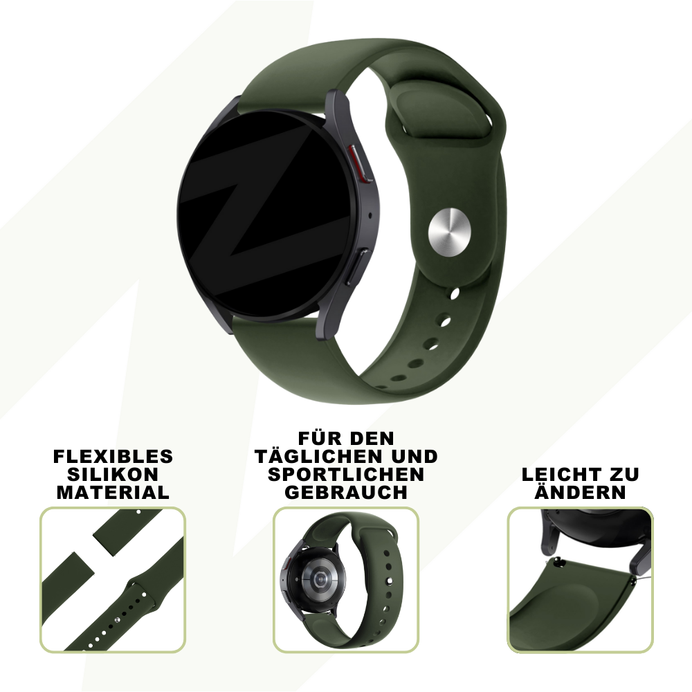 Bandz Suunto Vertical Sport Strap 'Deluxe' (Olive Green)