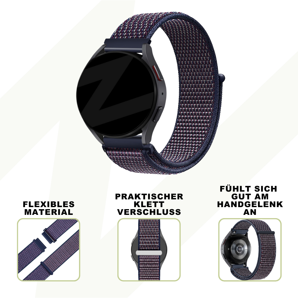 Bandz Coros Apex 46mm Nylon Loop Strap (Indigo)
