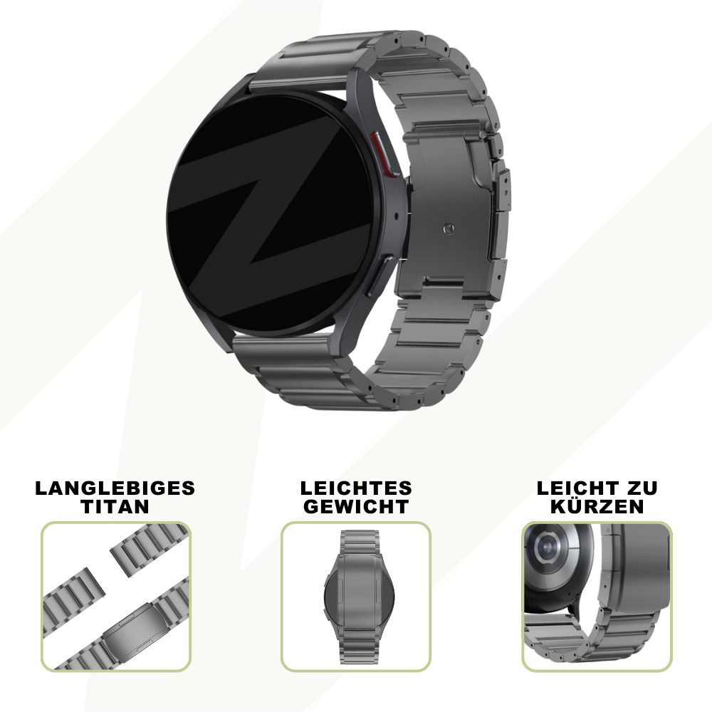Bandz Coros Apex 46mm Titanium Link Strap (Graphite)