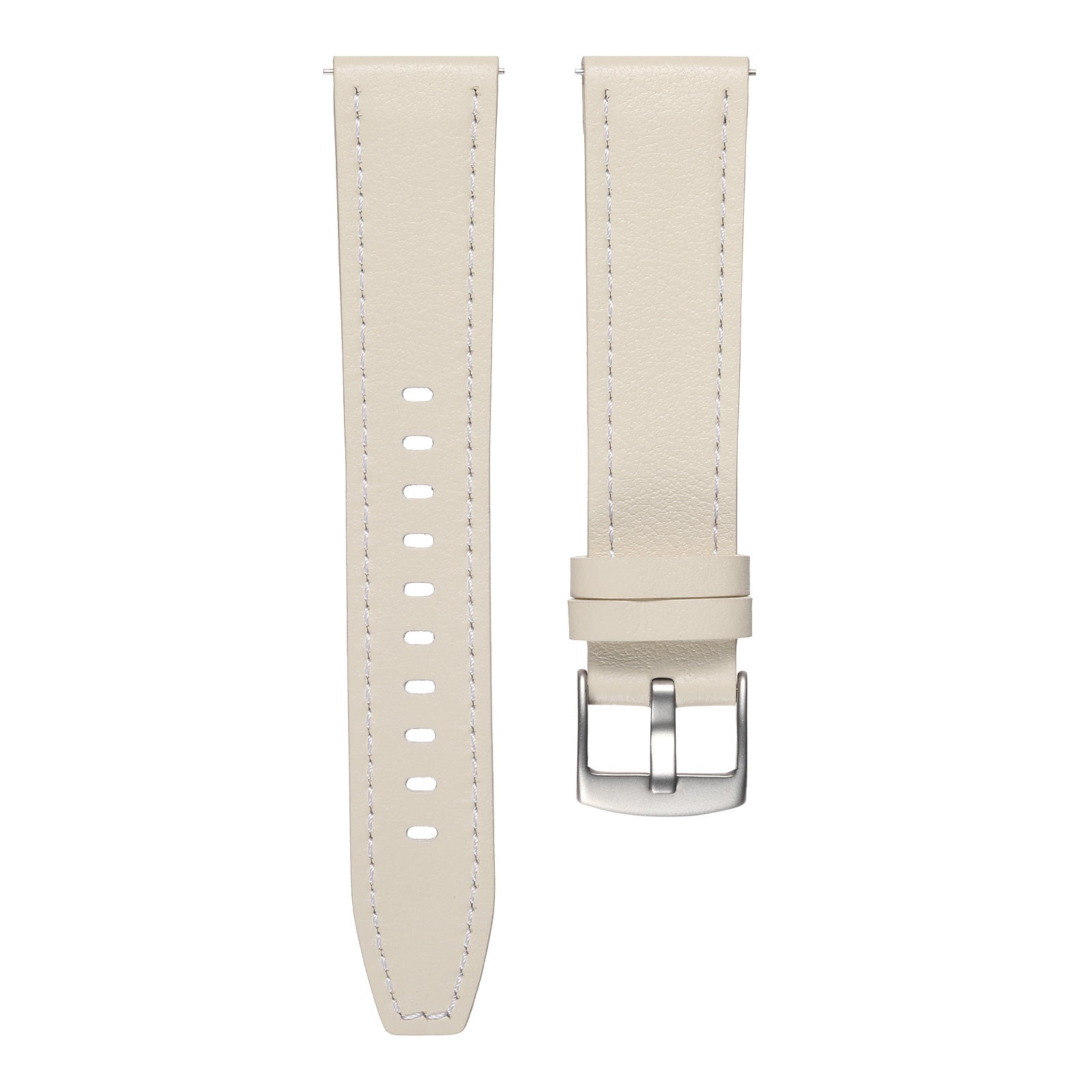 Samsung Galaxy Watch 7 - 44mm 'One Push' Leather Strap (Beige)