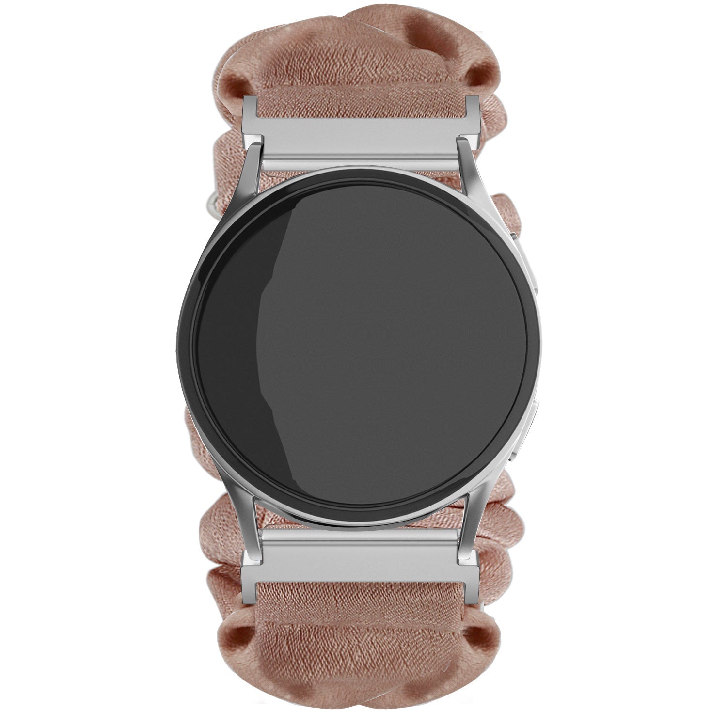 Samsung Galaxy Watch 5 Pro Scrunchie Strap (Beige with Pearls)