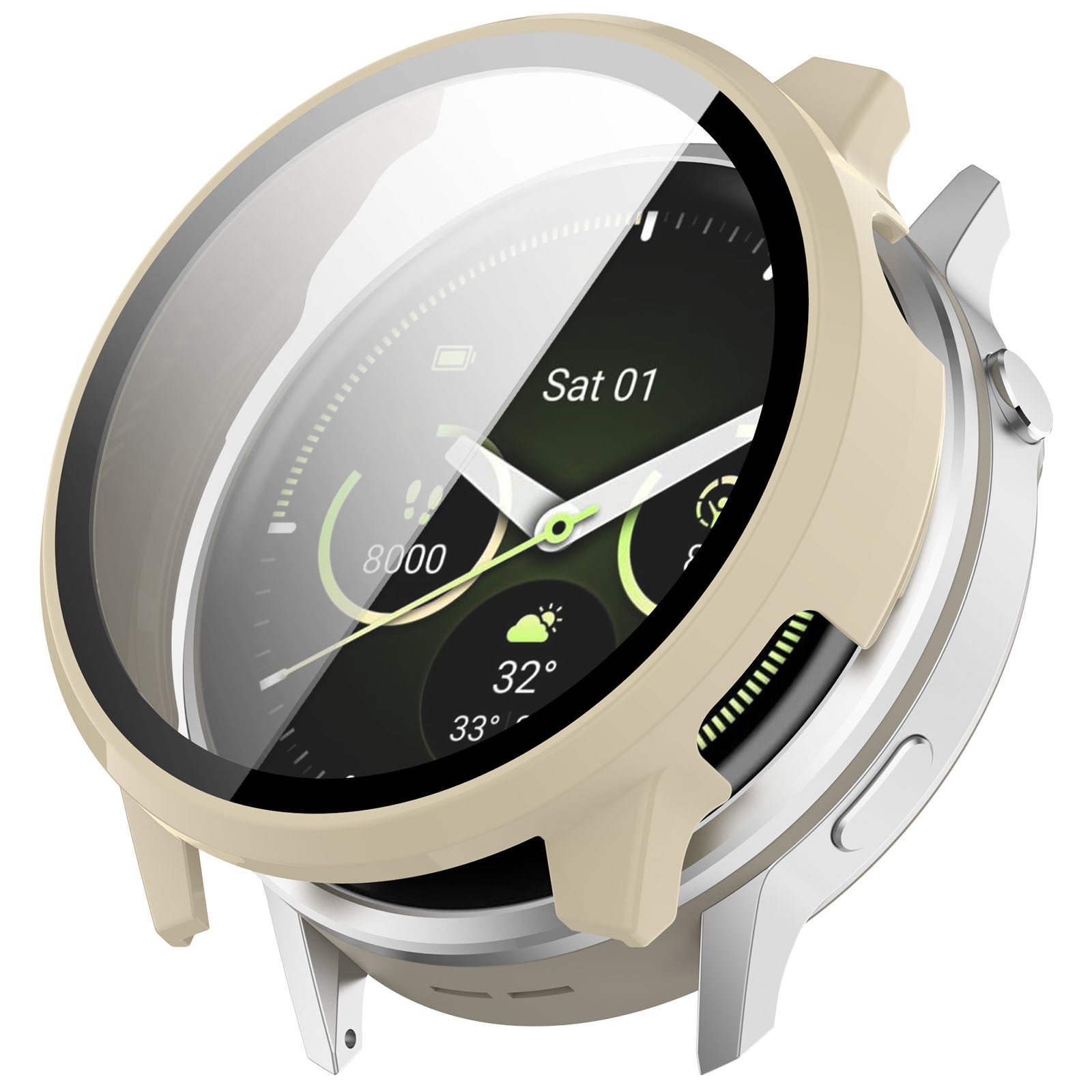 Garmin Venu 4 - 41mm Hard Case mit Glas (Beige)