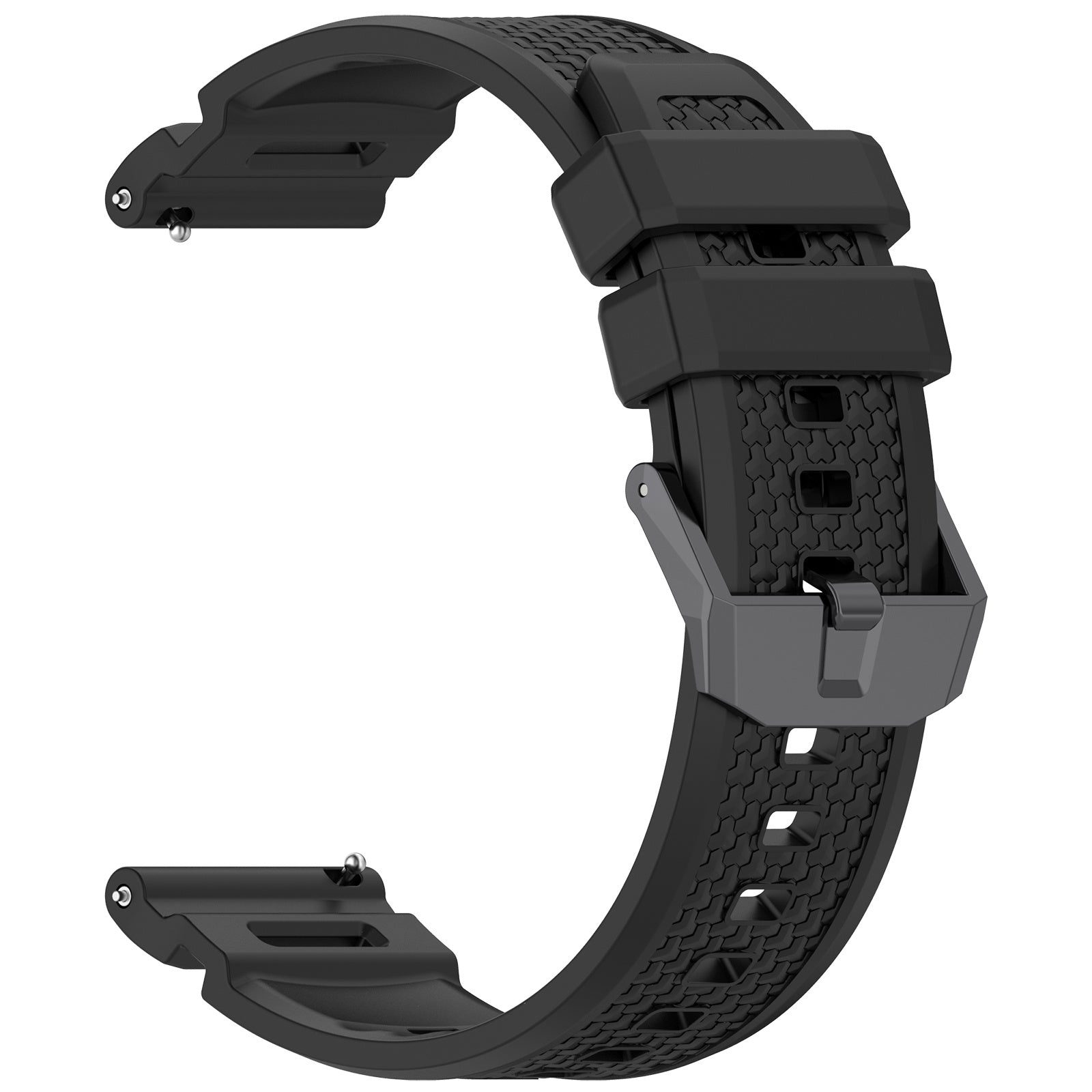 Coros Apex 4 - 46mm Silicone Strap (Black)