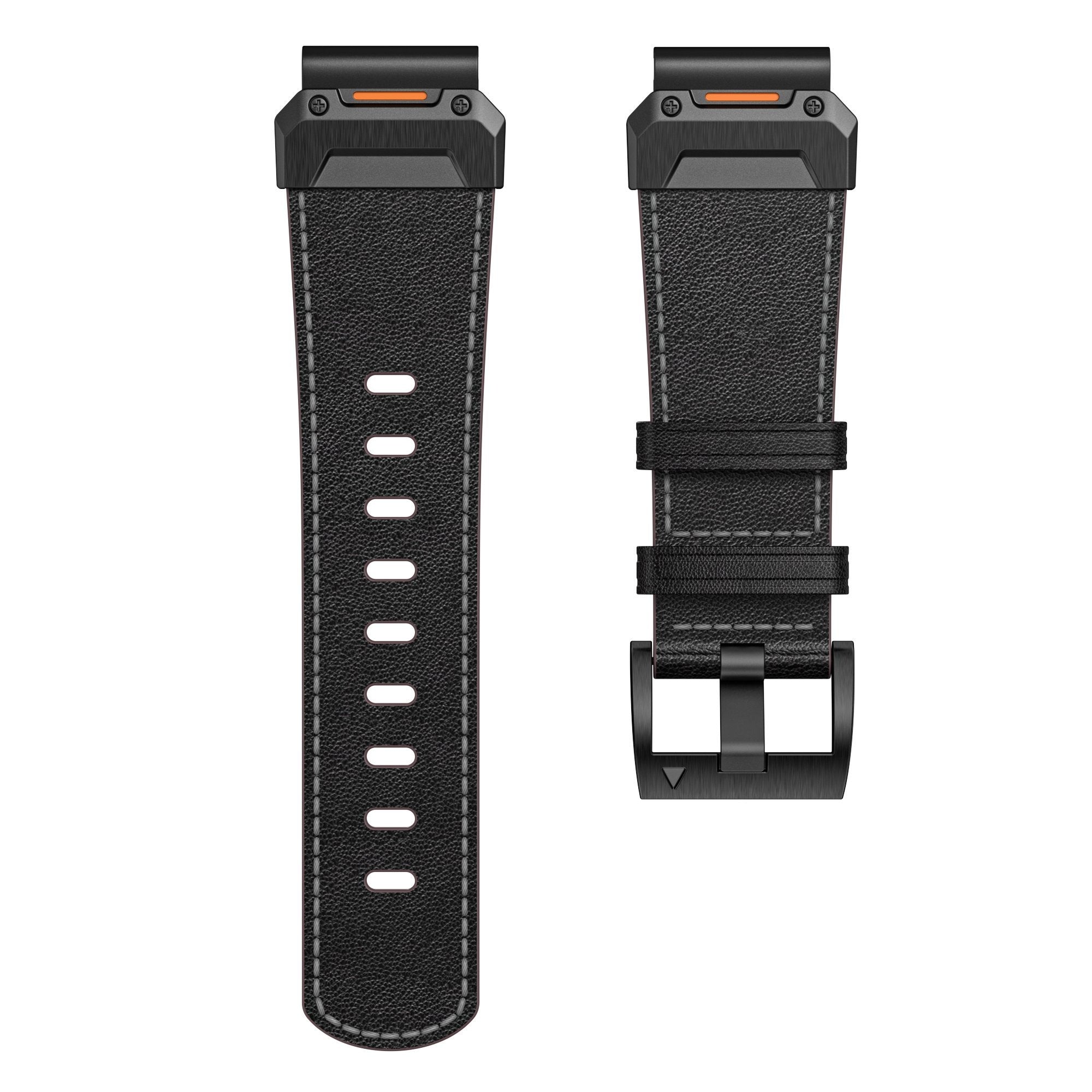 Garmin Fenix 8 Pro - 47mm Genuine Leather Strap (Black)