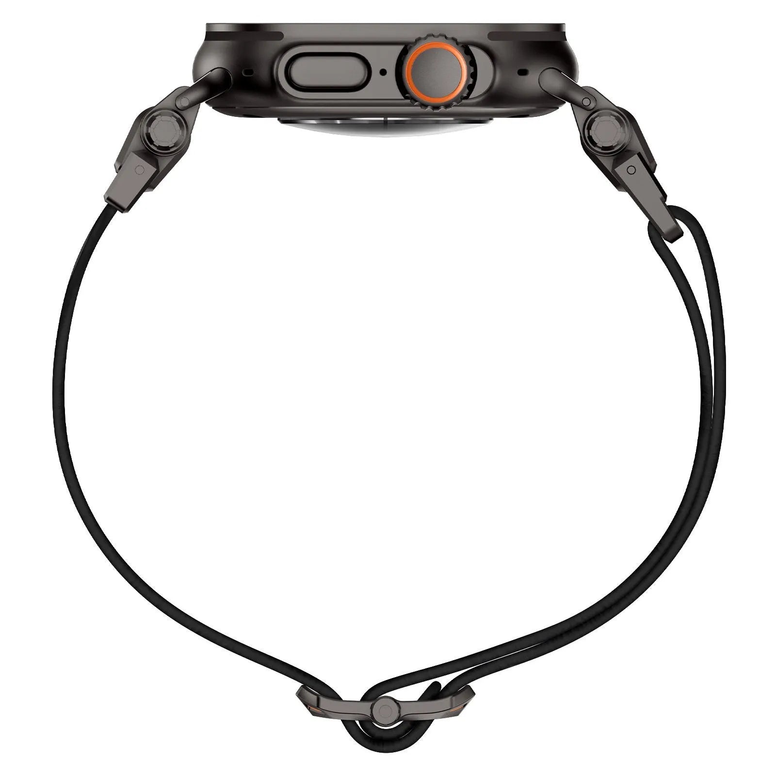 Apple Watch 'Explorer' Polyester Armband (Schwarz mit Schwarz)