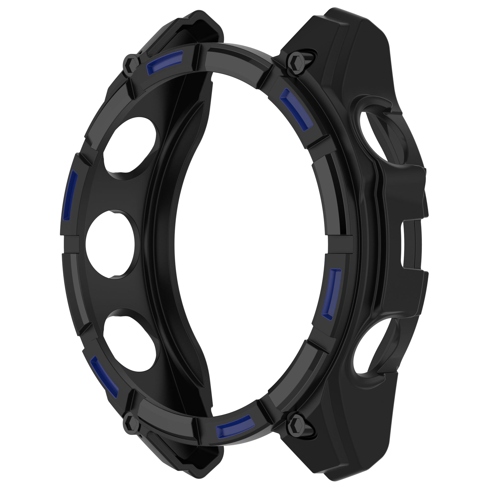 Garmin Quatix 8 - 47mm Robuste TPU-Hülle (Schwarz/Blau)
