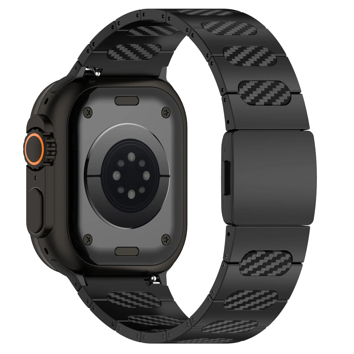 Apple Watch verfijnde stalen hybrid band (zwart/carbon)