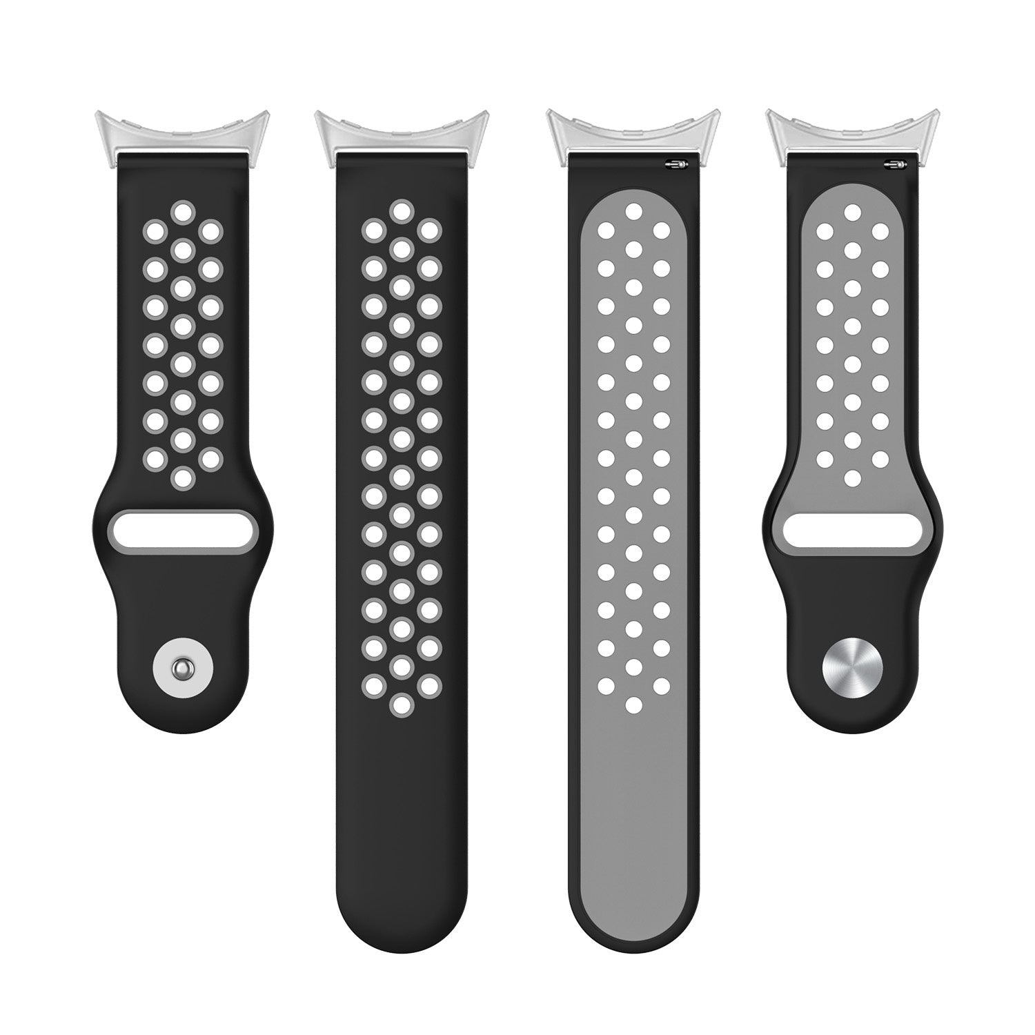 Google Pixel Watch 4 - 41mm Sport Strap (Black/Grey)
