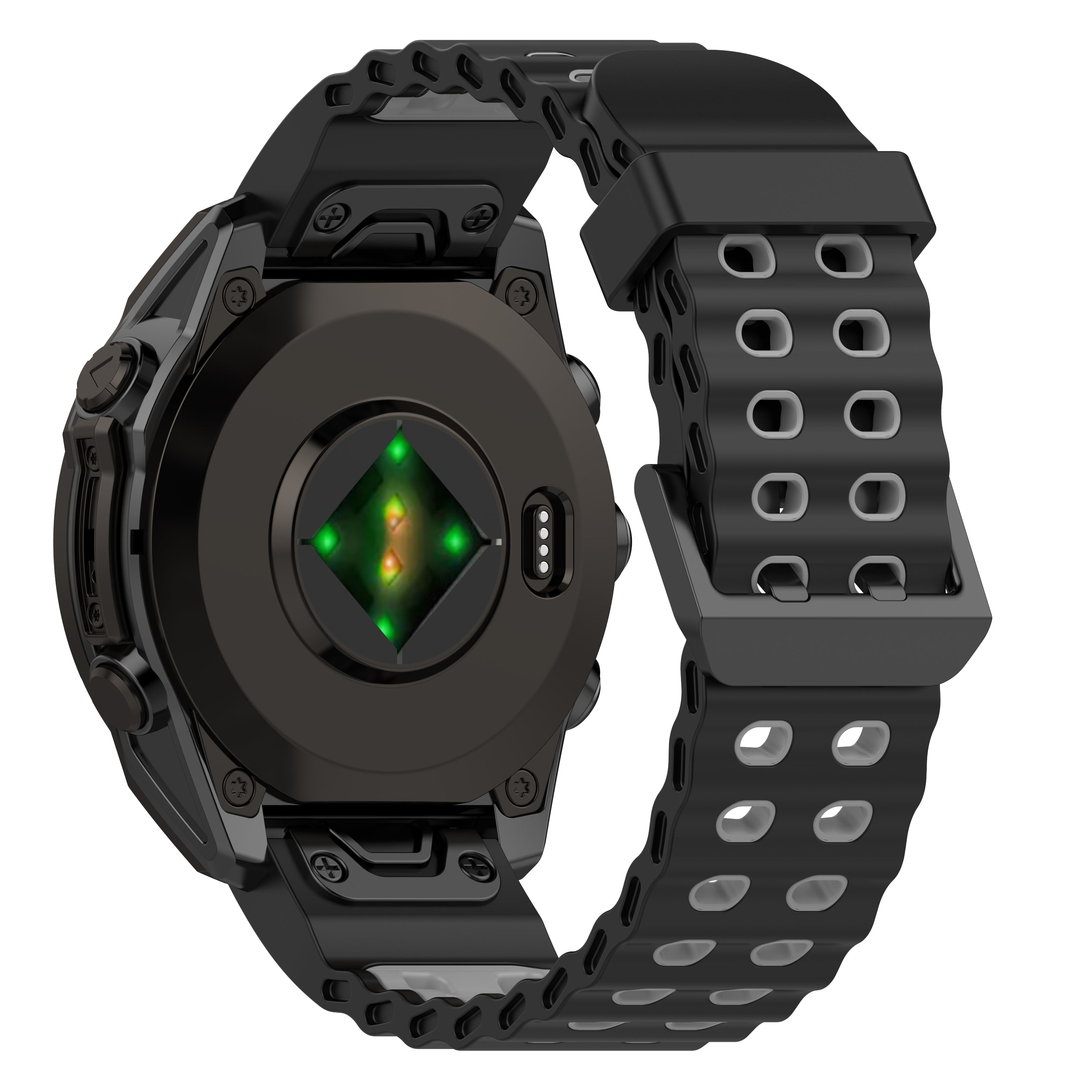 Garmin Tactix 7 Wave Sport Strap (Black/Grey)