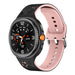Samsung Galaxy Watch 8 - 44mm Flower Silicone Strap (Black/Pink) Samsung Galaxy Watch 8 - 44mm Flower Silicone Strap (Black/Pink)