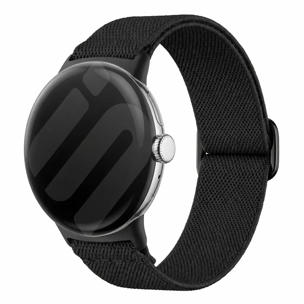 Google Pixel Watch 4 - 41mm Elastisches Armband (Schwarz)