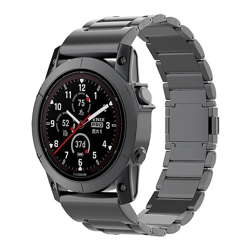 Garmin Descent MK3i - 51mm Magnetic Titanium Strap (Black)