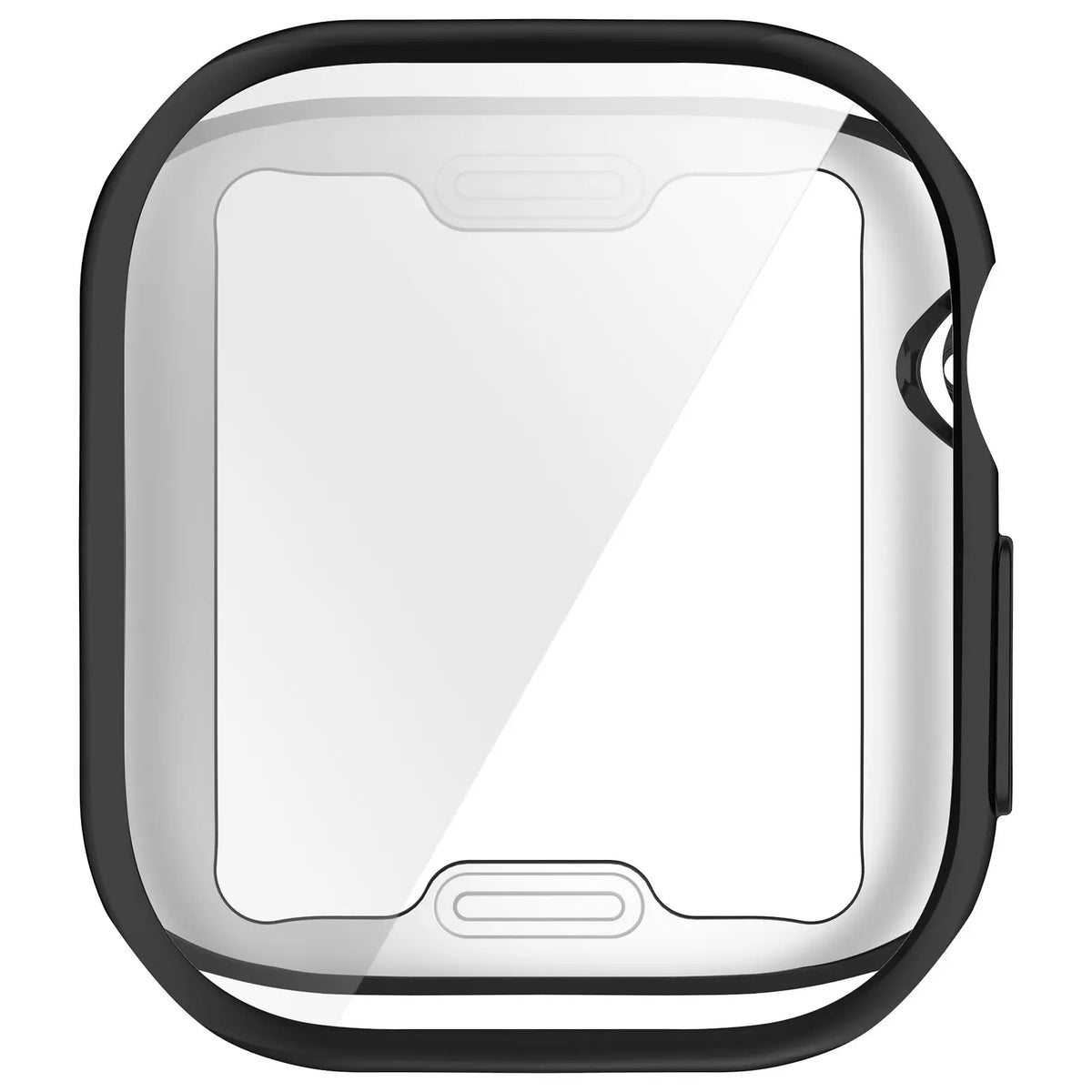 Apple Watch 12 - 46mm TPU case full cover (zwart)
