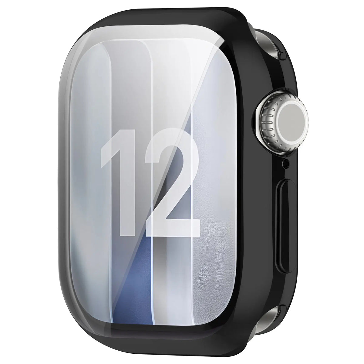 Apple Watch 12 - 46mm TPU case full cover (zwart)