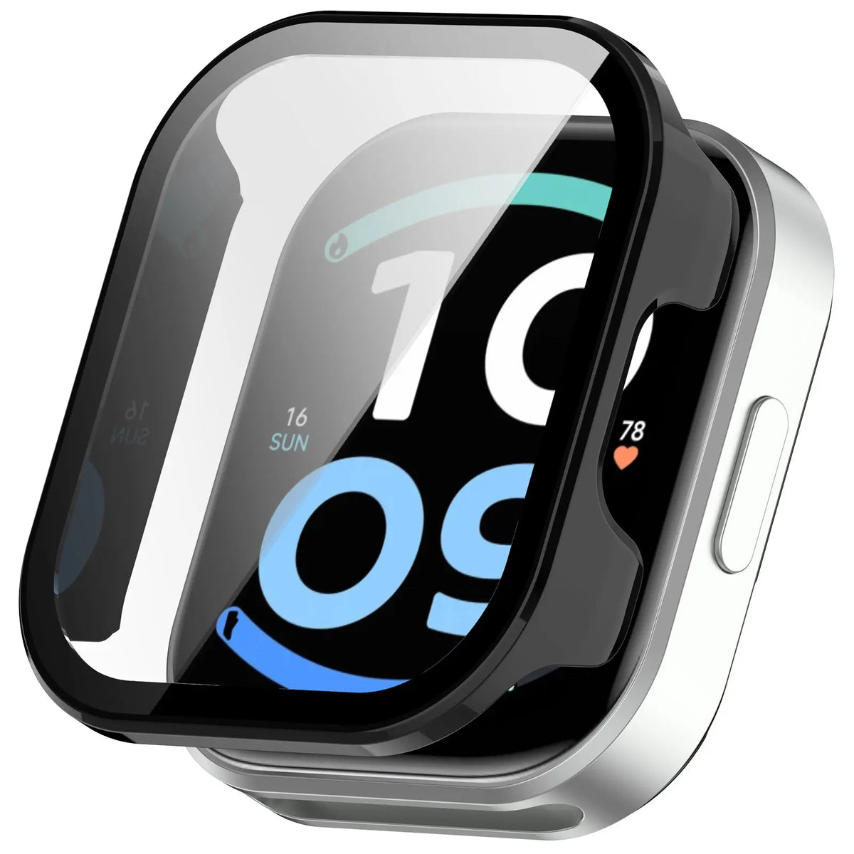 Redmi Watch 6 Active PC Case with Glass (Black)