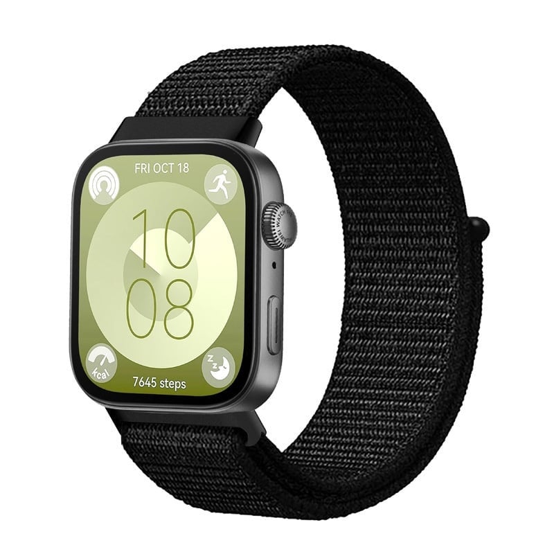 Huawei Watch Fit 4 Pro Nylon Classic Strap (Black)