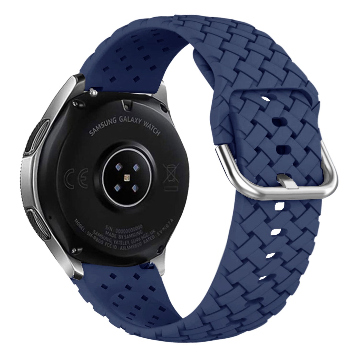 Samsung Gear Sport Geflochtenes Silikonarmband (Dunkelblau)