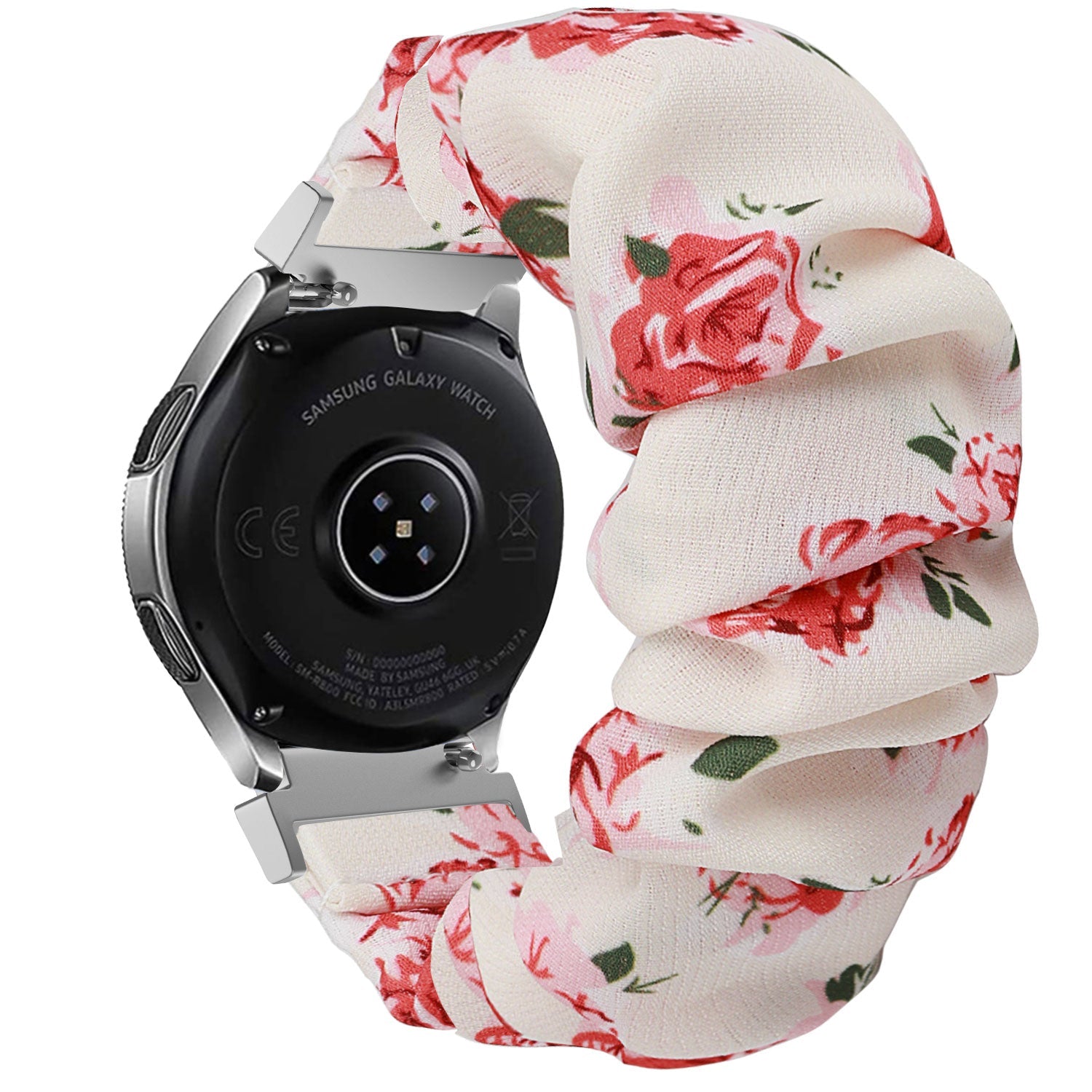 Samsung Galaxy Watch 7 - 44mm Scrunchie Armband (Blumen)