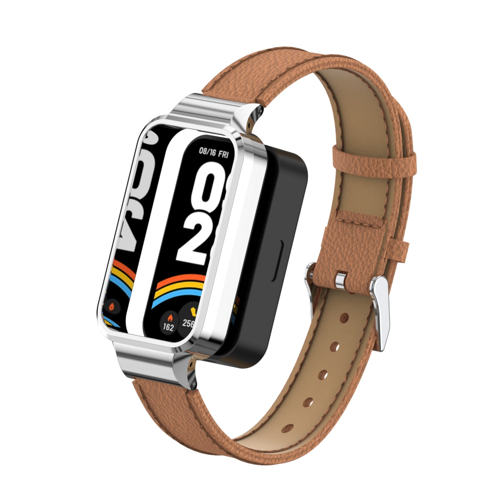 Xiaomi Smart Band 9 Active Lederarmband (Braun)