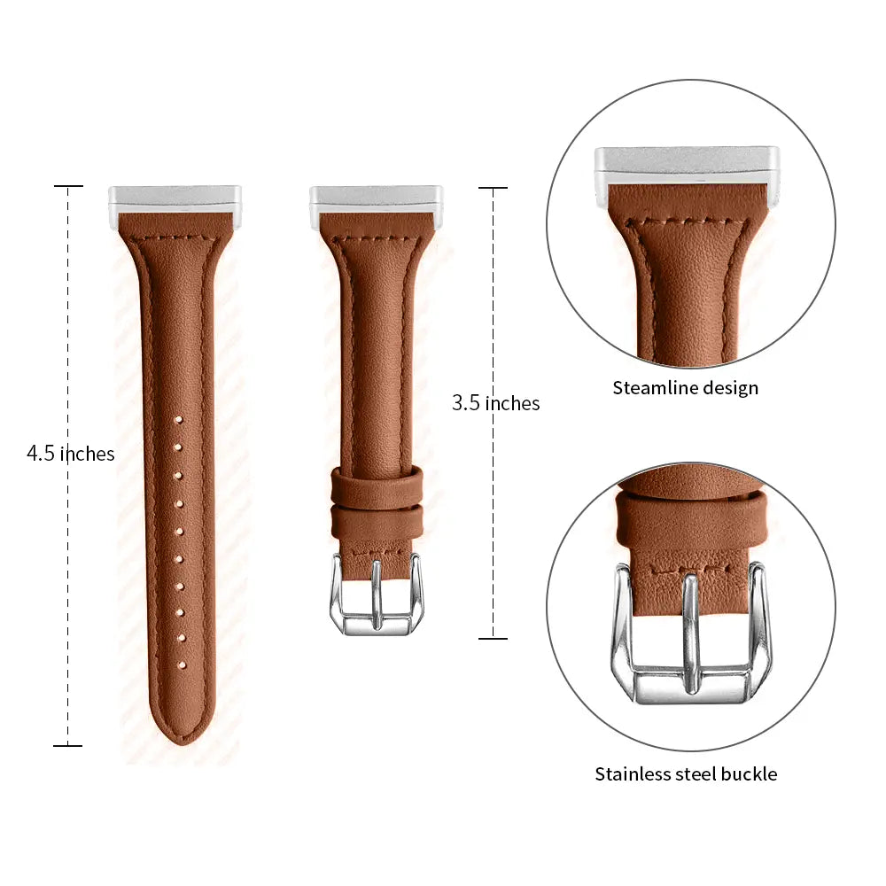 Slim Leather Strap, brown