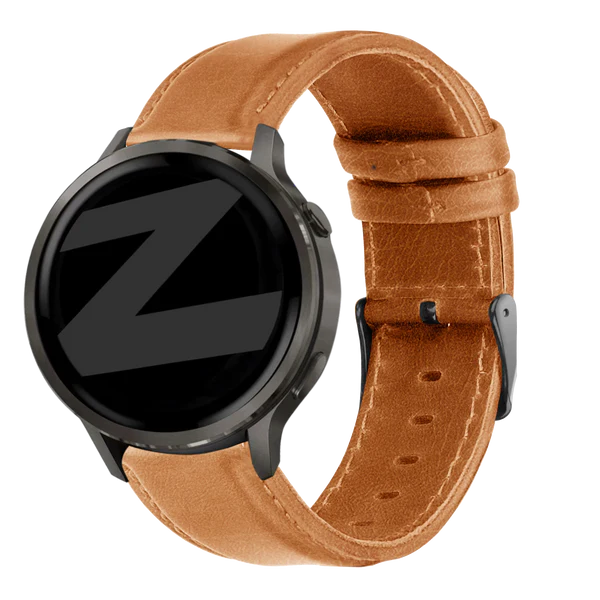Bandz Garmin Forerunner 70 Lederarmband 'Classic' (Braun)