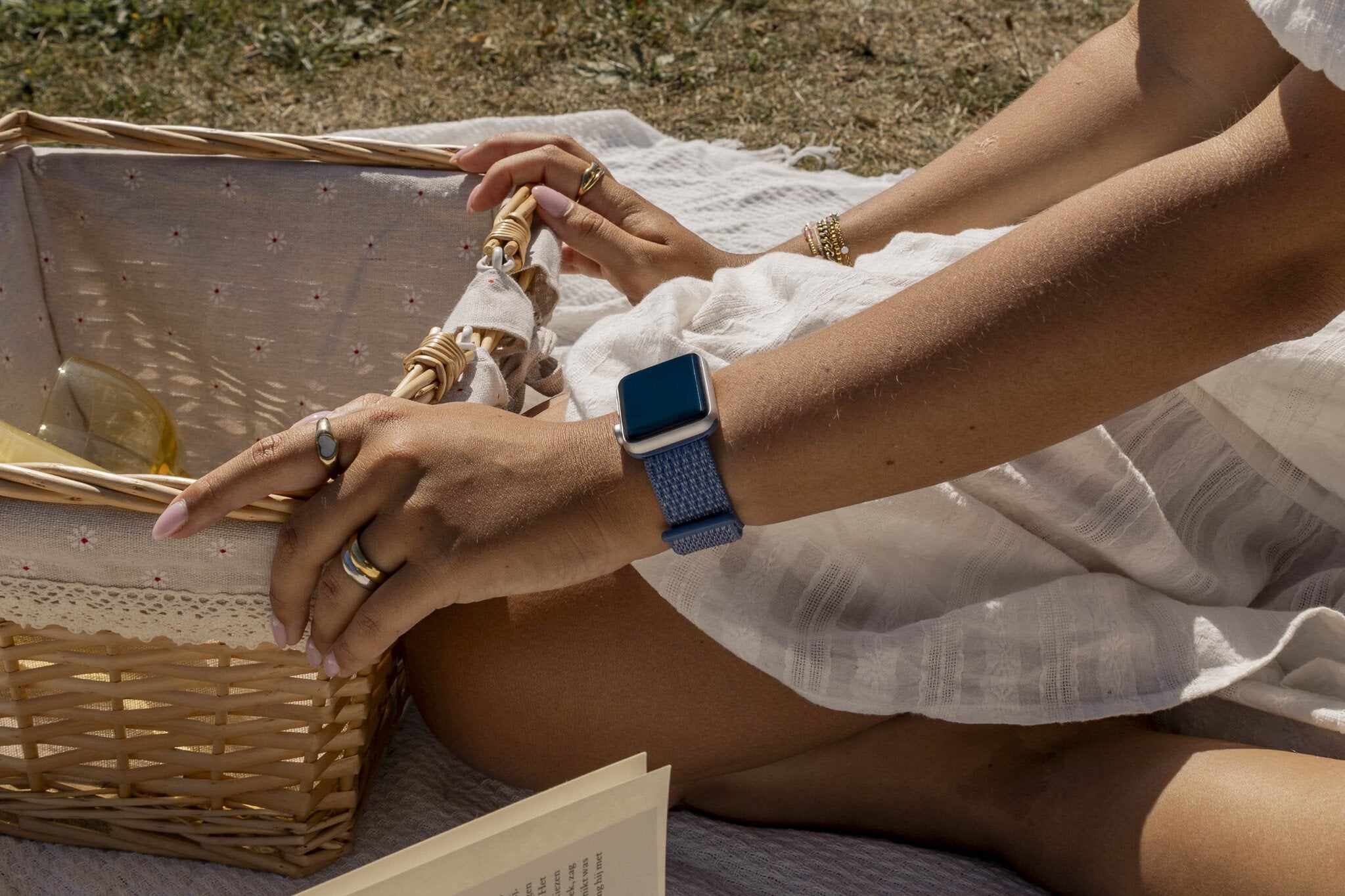 Correa nylon xoxo Wildhearts Apple Watch (azul)