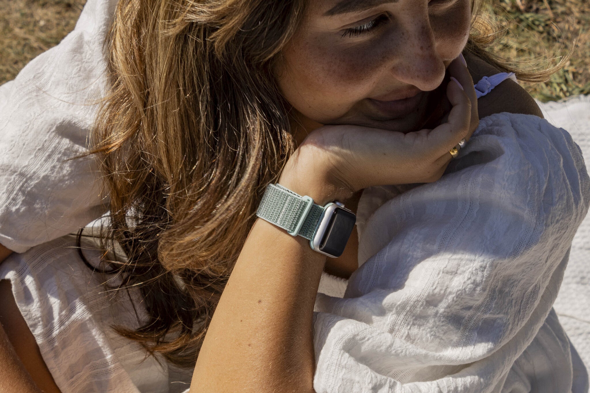 Correa nylon xoxo Wildhearts Apple Watch (verde menta)