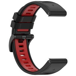 Correa deportiva con hebilla Garmin Instinct E - 45mm (negra/rojo)