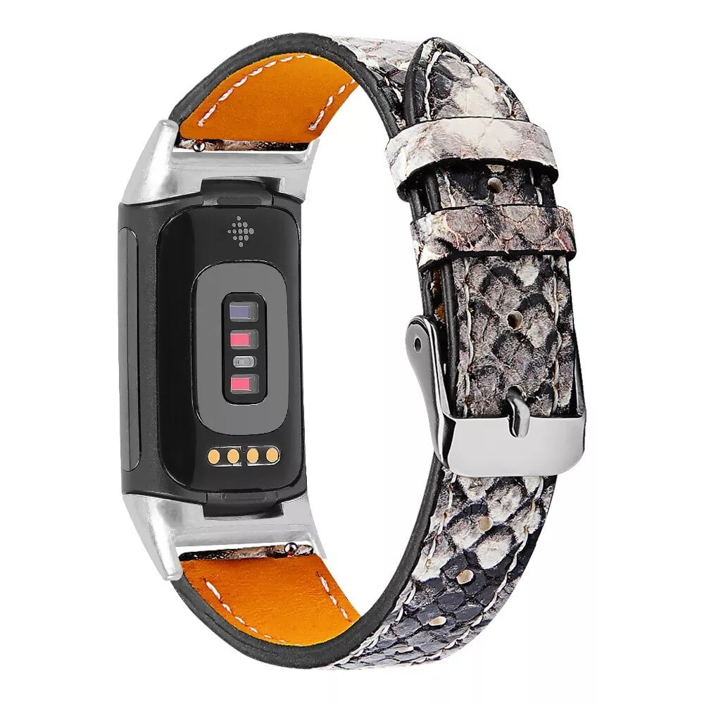 Fitbit Charge 5 Modern Lederarmband (Snake)
