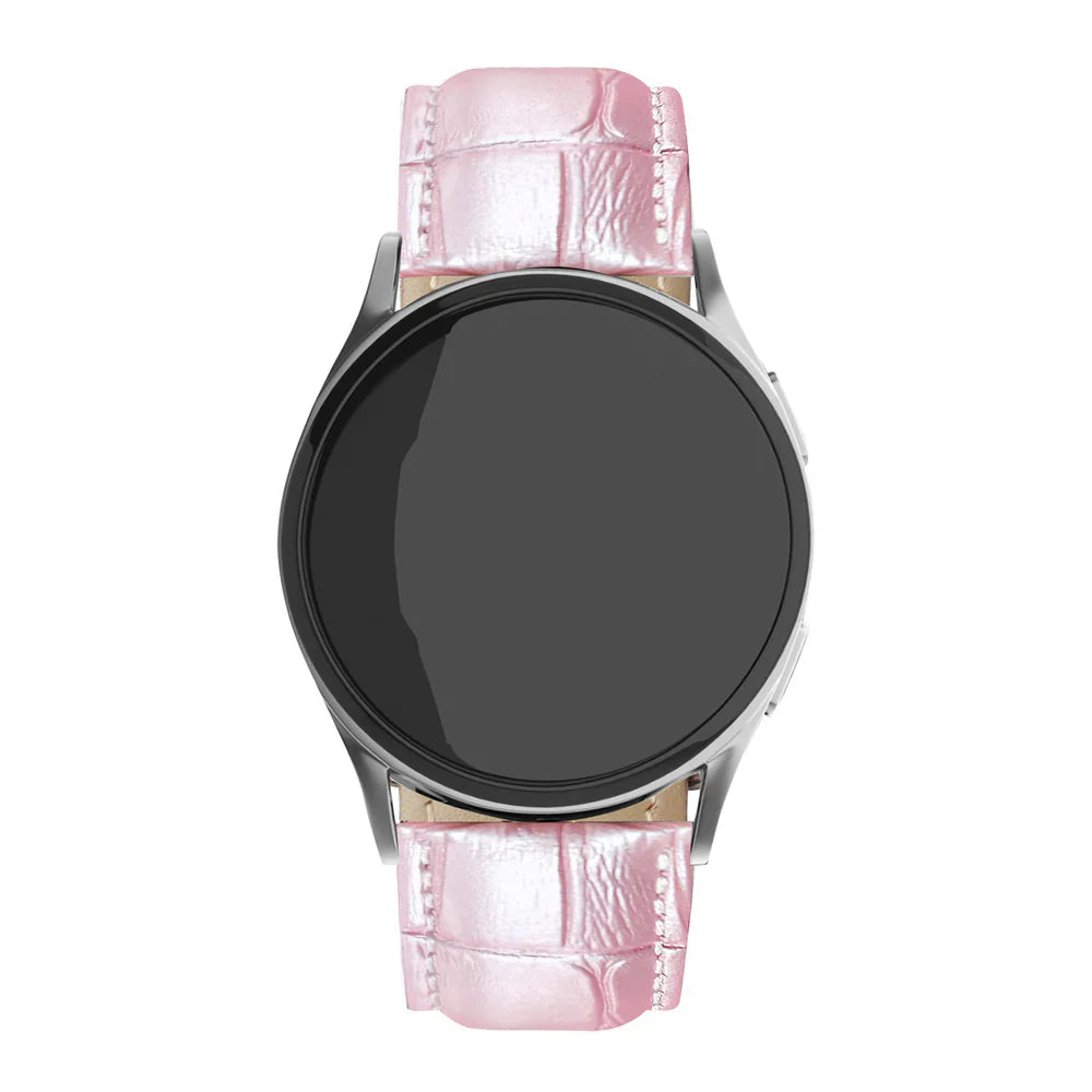 Withings Steel HR Sport Gebürstetes Lederarmband Krokodil (Rosa)