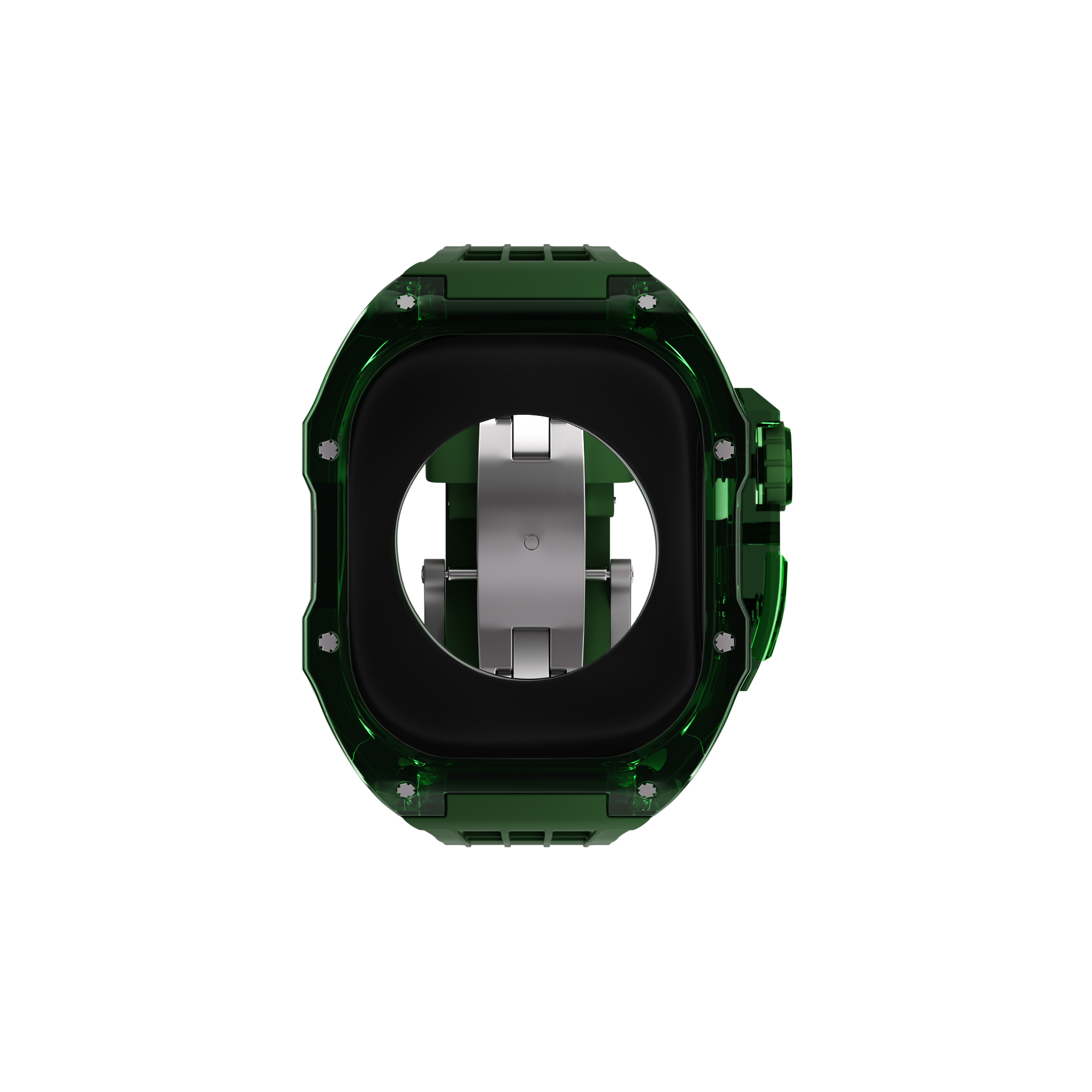 Reqior Apple Watch 45mm Polymer Case with Rubber Strap (Green)