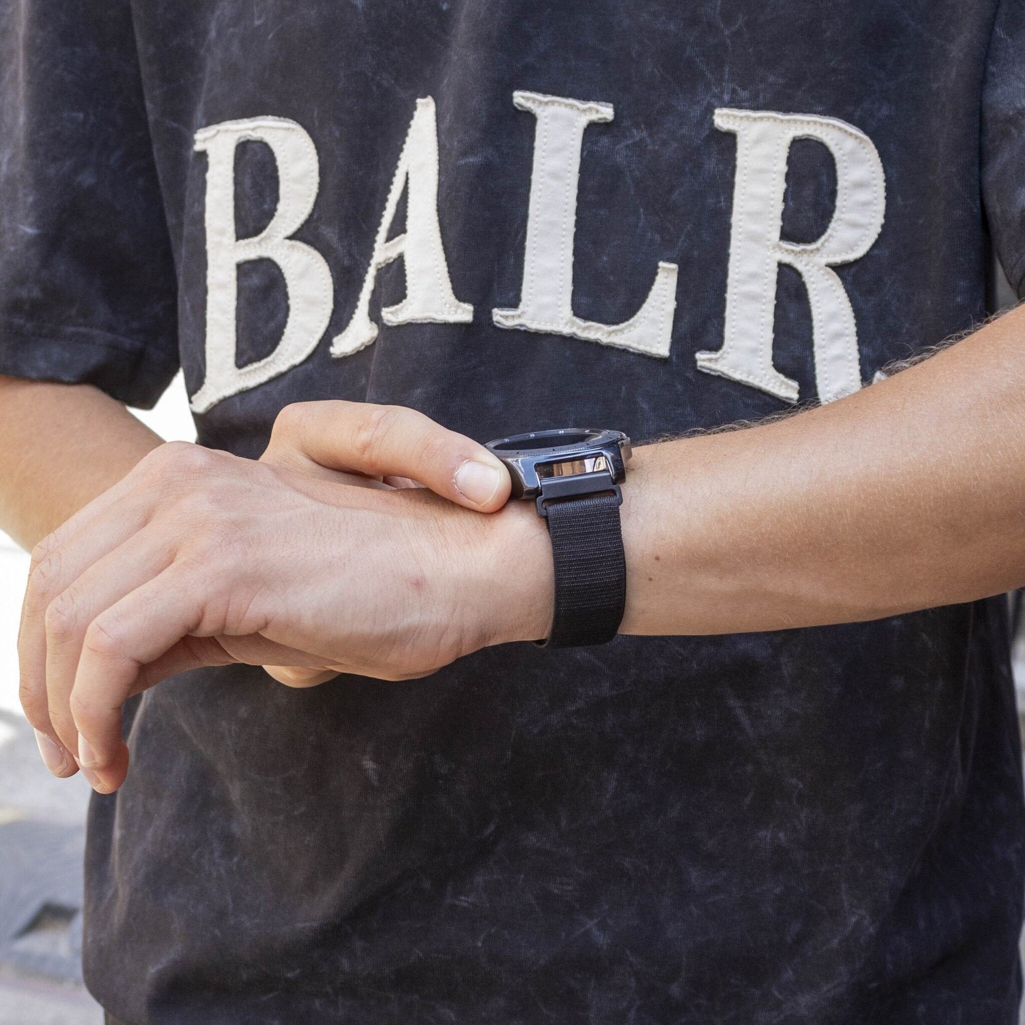 BALR Samsung Gear S3 Alpine Loop Armband (Schwarz)