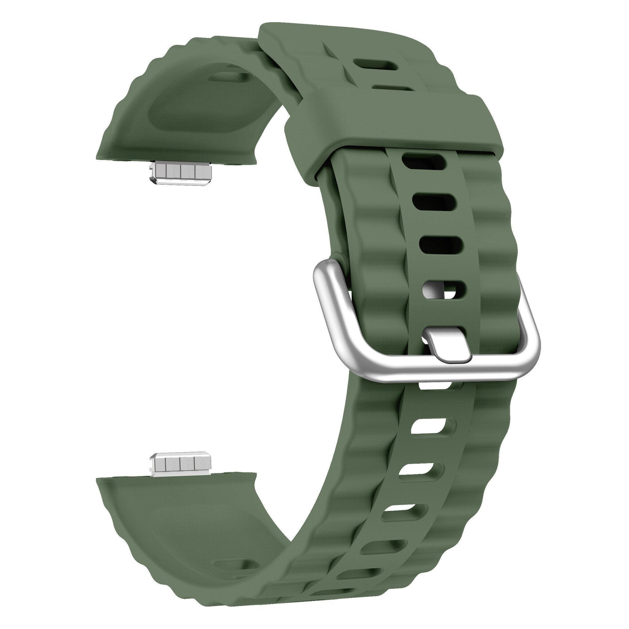 Huawei Watch Fit 4 Silicone Classic Strap (Dark Green)