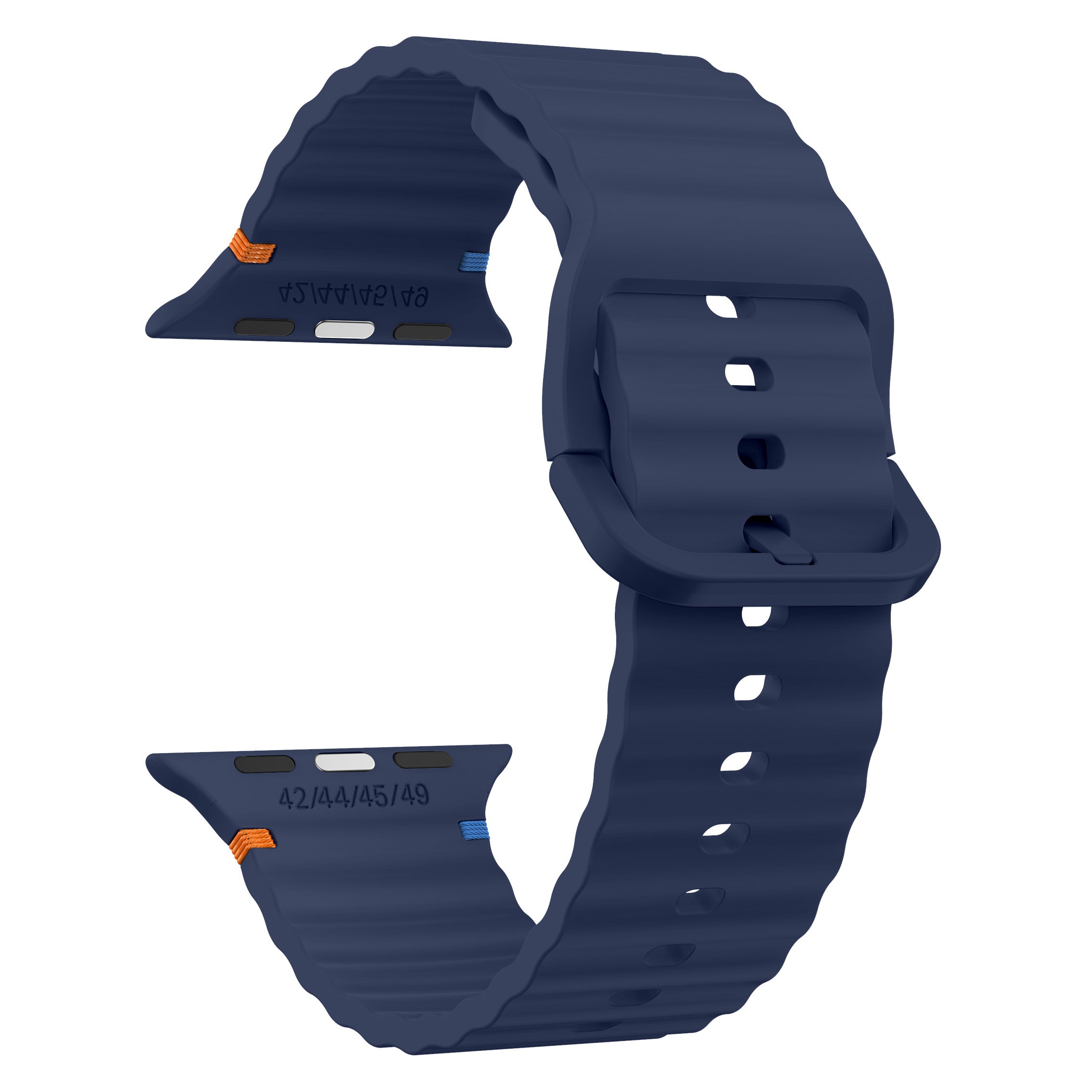 Apple Watch Wave Silicone Strap (Dark Blue)