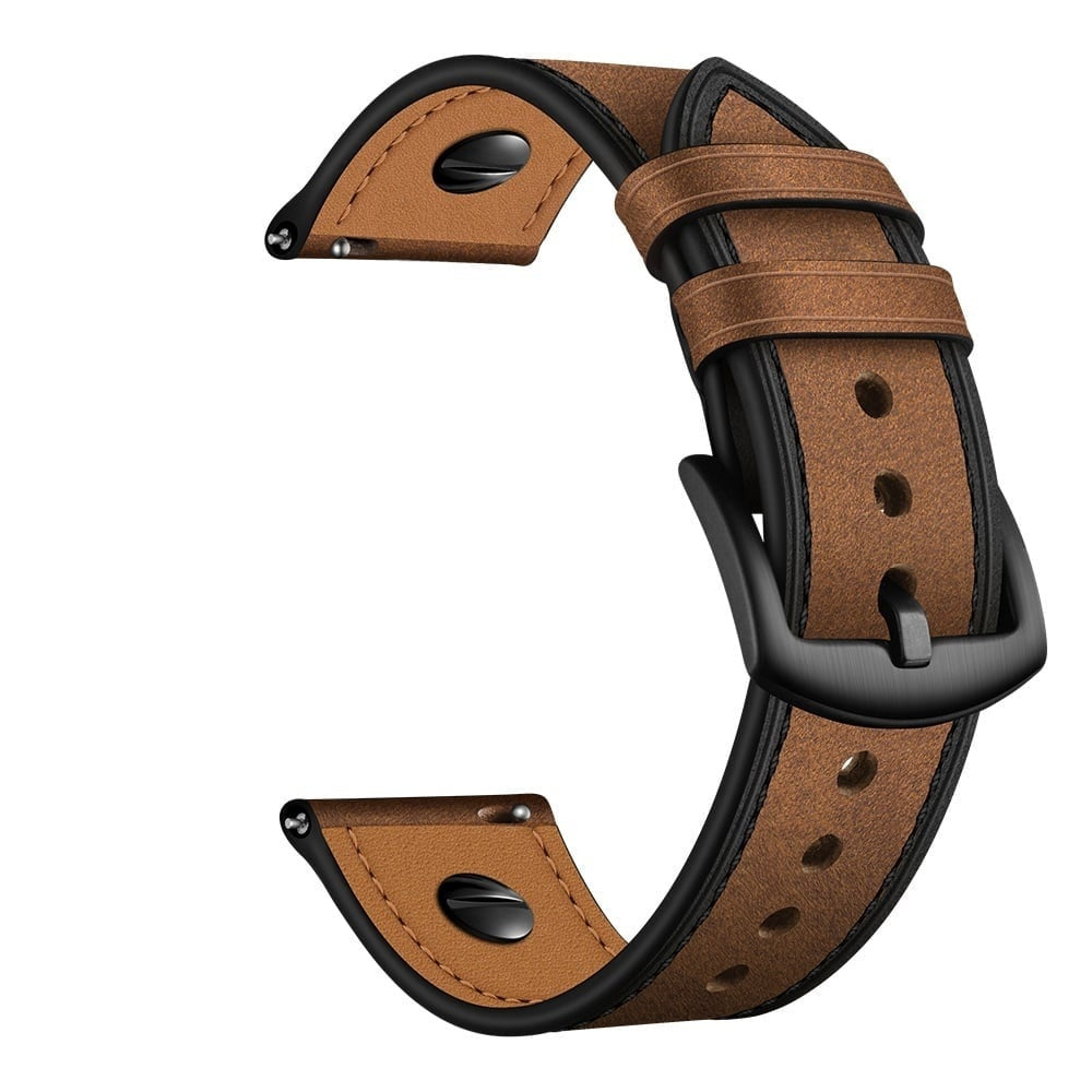 Amazfit GTR Mini Leather Strap with Screw (Dark Brown)