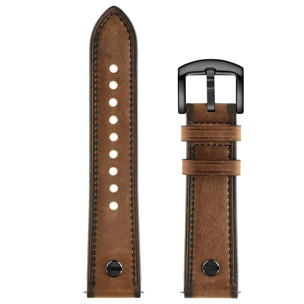 Amazfit Active 2 Leather Strap with Screw (Dark Brown)