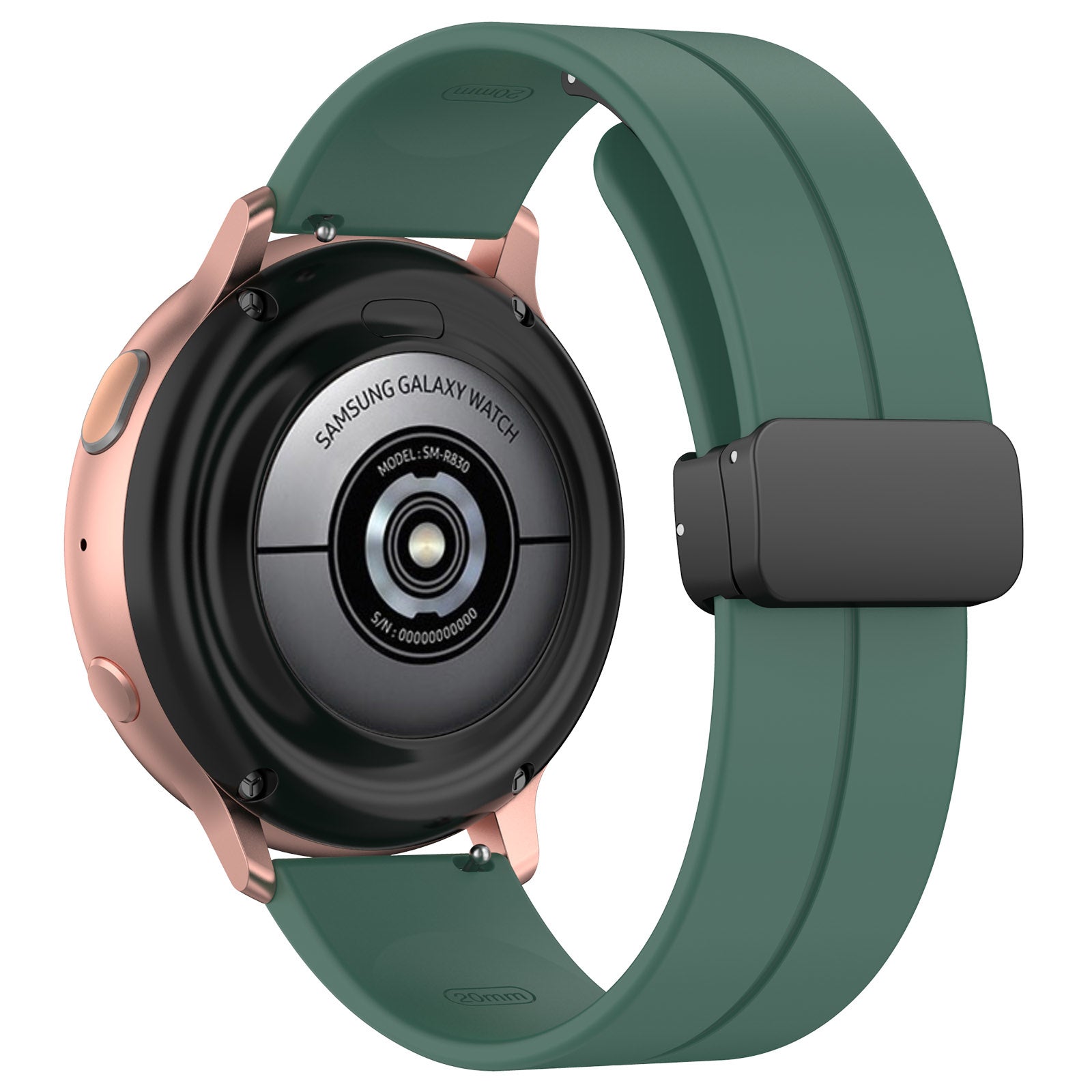 Withings ScanWatch 2 - 42mm D-Schnalle Silikonarmband (Dunkel Grün)