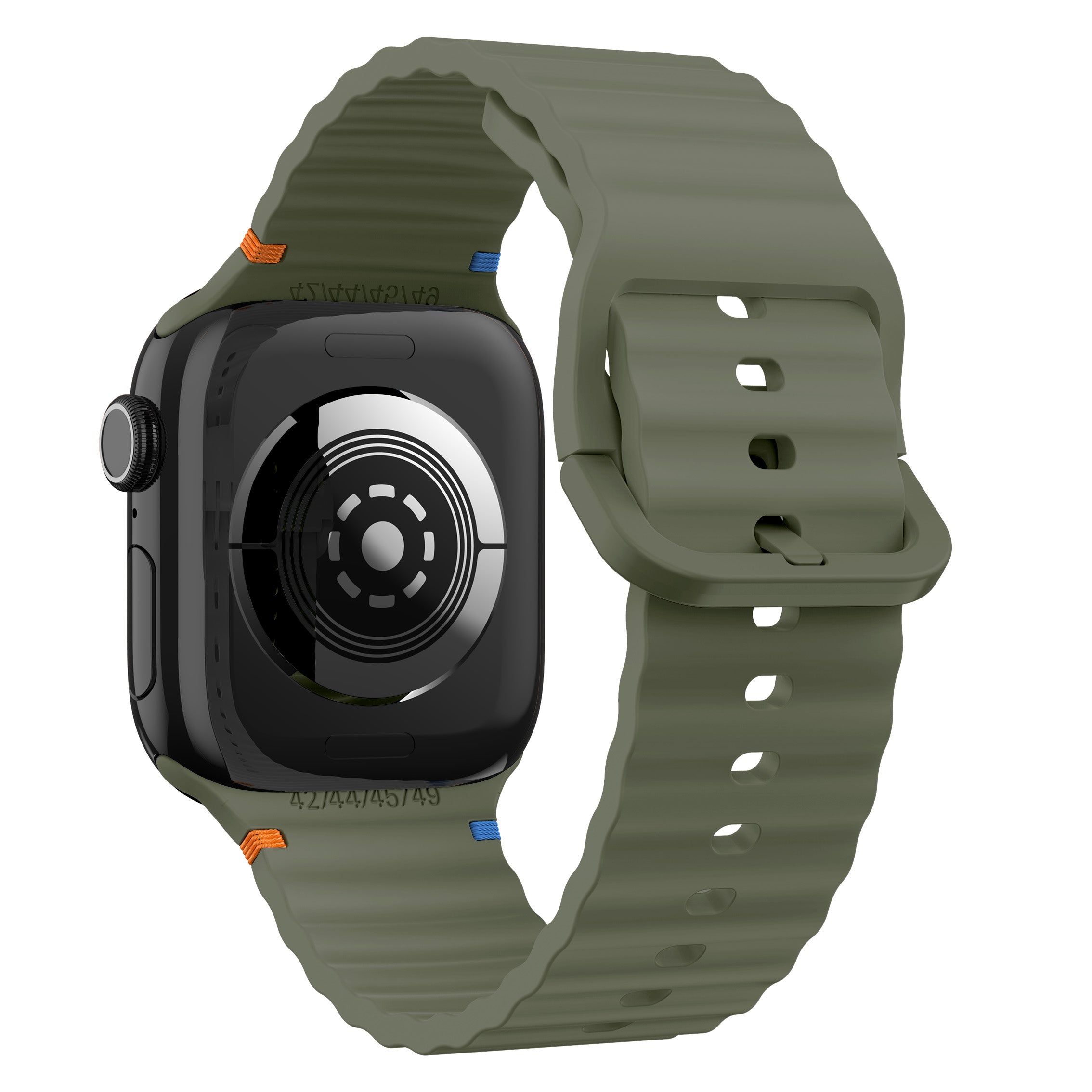 Apple Watch Wave Silicone Strap (Dark Green)