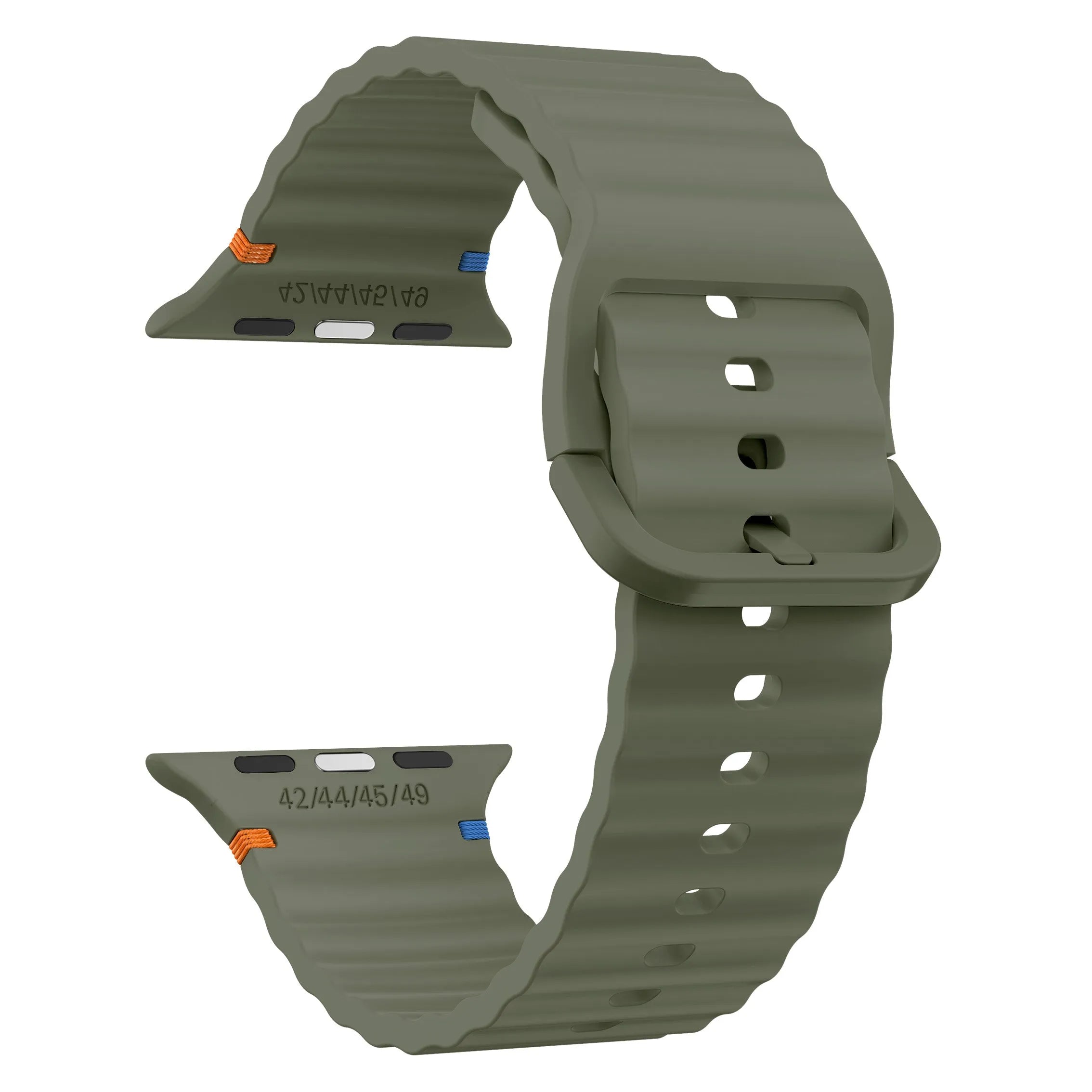 Correa silicona Wave Apple Watch (verde oscuro)